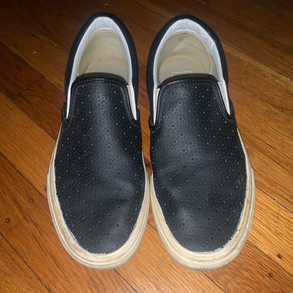 Leather Vans Slip-ons